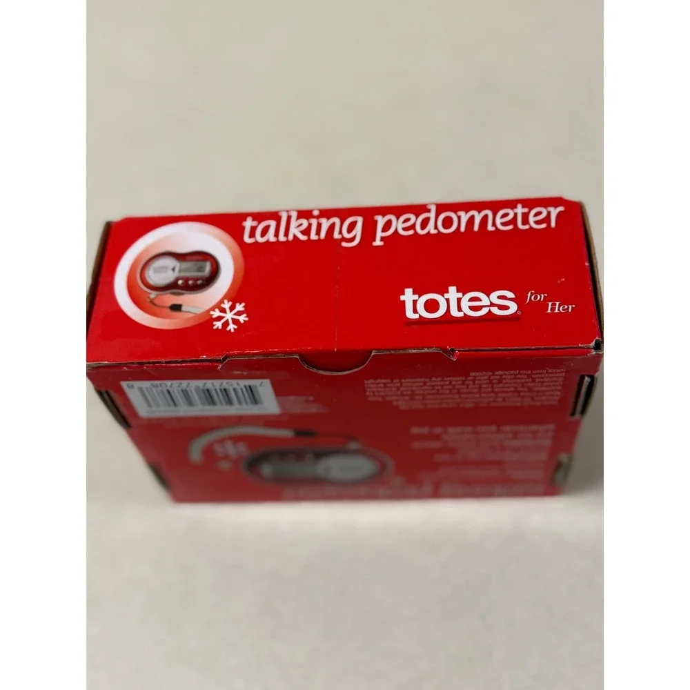 Totes for Her Red Talking Pedometer with Panic Alarm